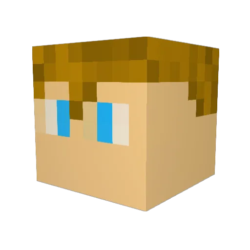 jkolo12 Minecraft avatar head, 3D render