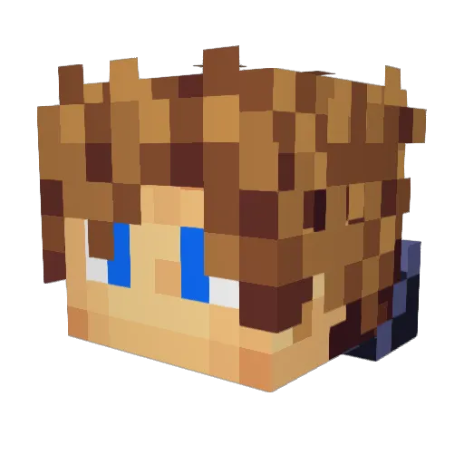 jkouts5 Minecraft avatar head, 3D render