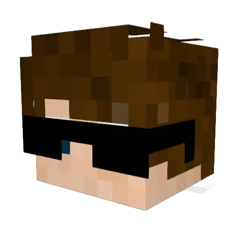 jkpitombo Minecraft avatar head, 3D render
