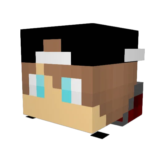 jkremers Minecraft avatar head, 3D render