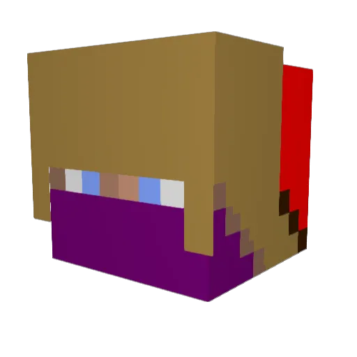jkru09 Minecraft avatar head, 3D render