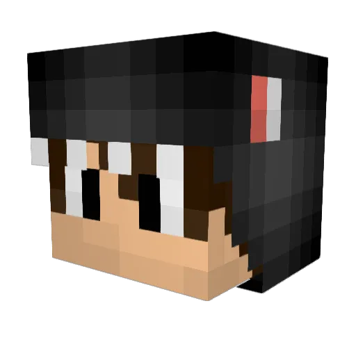 jks5 Minecraft avatar head, 3D render