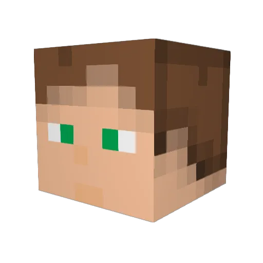 jkusmit Minecraft avatar head, 3D render