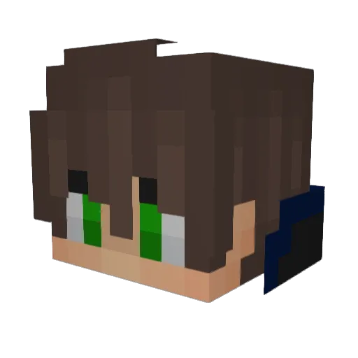 jkuytr Minecraft avatar head, 3D render