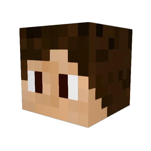 jl_tek Minecraft avatar head, 3D render