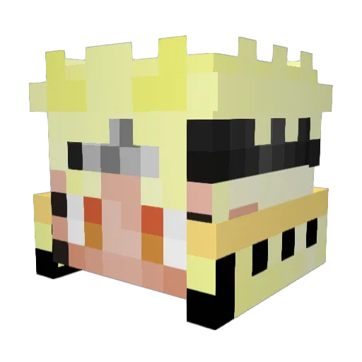 jlabs2 Minecraft avatar head, 3D render