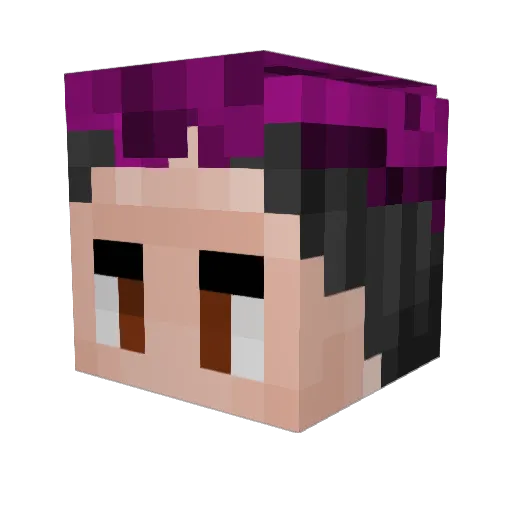 jlang Minecraft avatar head, 3D render
