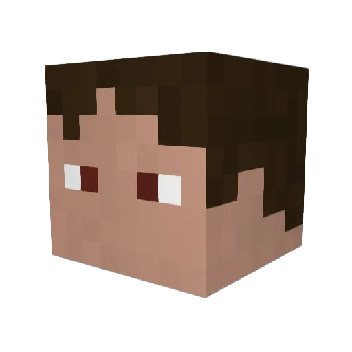 jlb789 Minecraft avatar head, 3D render