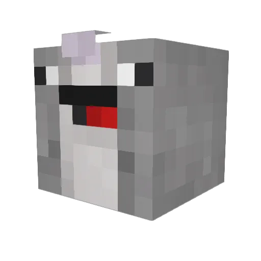 jlbop Minecraft avatar head, 3D render