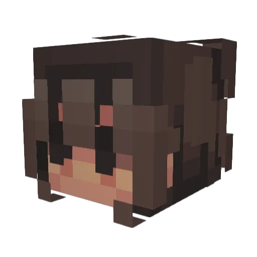 jlemun Minecraft avatar head, 3D render