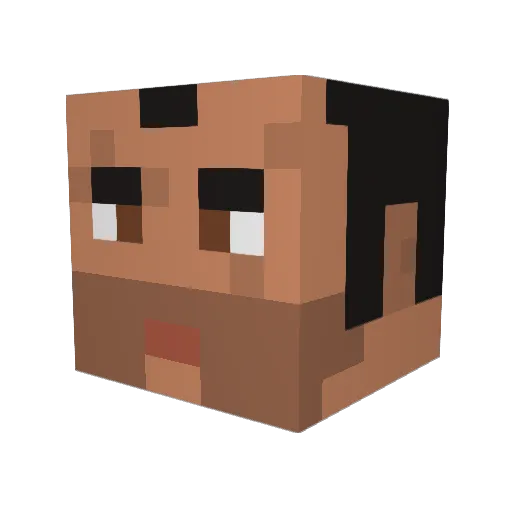 jliller91 Minecraft avatar head, 3D render