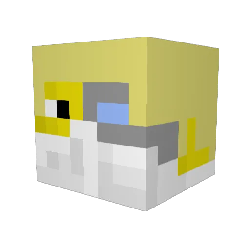 jlink111 Minecraft avatar head, 3D render
