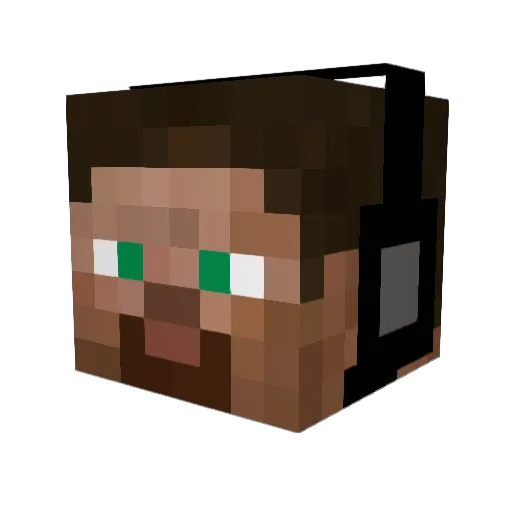jlminecraft32 Minecraft avatar head, 3D render