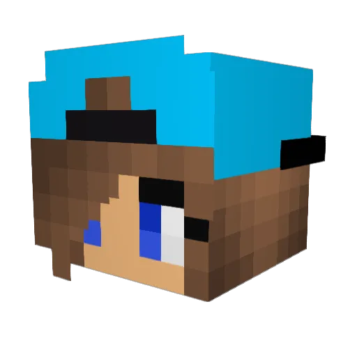 jlolouca Minecraft avatar head, 3D render