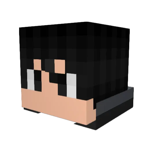 jlowkss Minecraft avatar head, 3D render