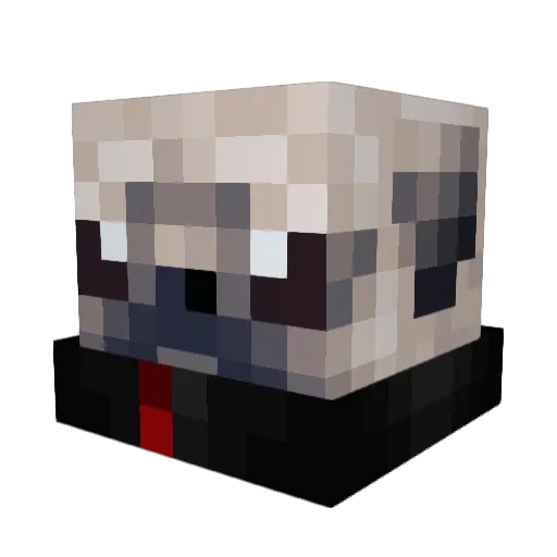 jlzot Minecraft avatar head, 3D render