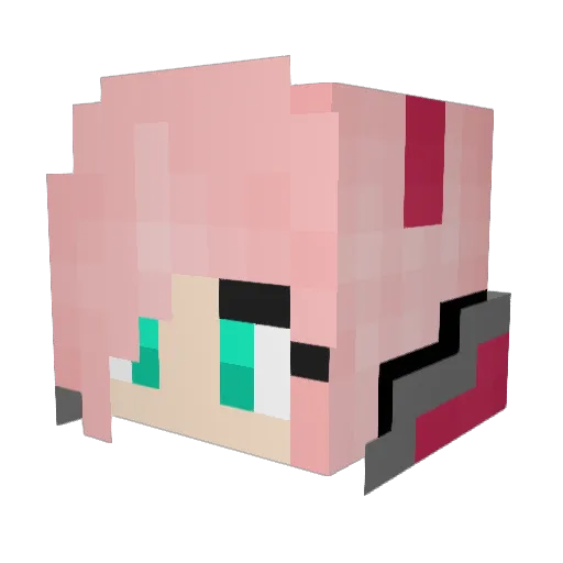 jm1nn Minecraft avatar head, 3D render