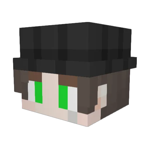 jm202 Minecraft avatar head, 3D render