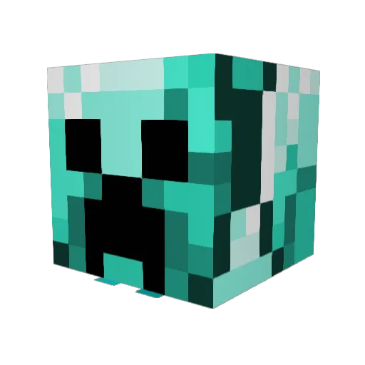 jmAce33 Minecraft avatar head, 3D render