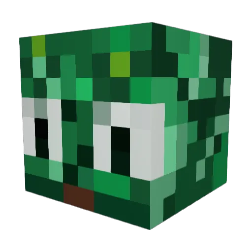 jma_24 Minecraft avatar head, 3D render