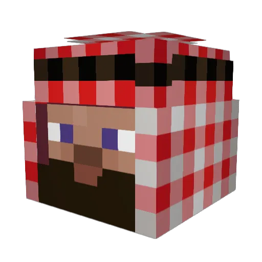 jmac41 Minecraft avatar head, 3D render