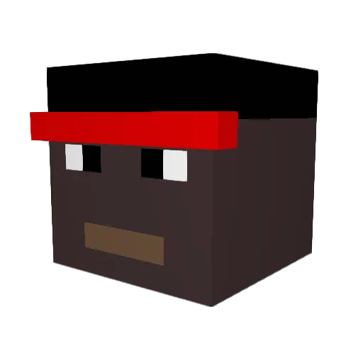 jmac7711 Minecraft avatar head, 3D render