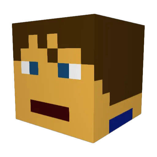 jman2454321 Minecraft avatar head, 3D render