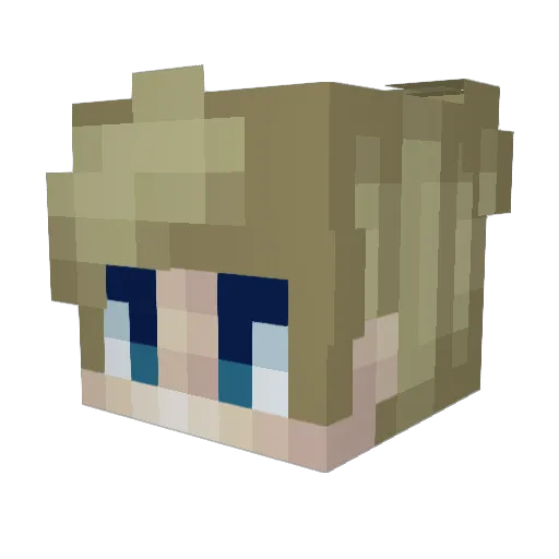 jman2u Minecraft avatar head, 3D render