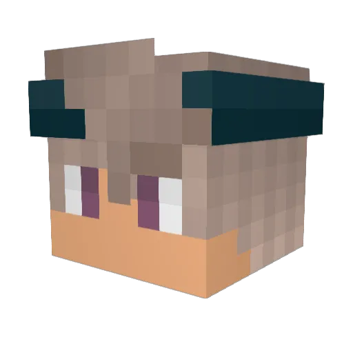 jman8545 Minecraft avatar head, 3D render