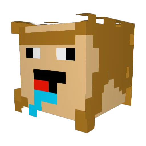 jman998877 Minecraft avatar head, 3D render