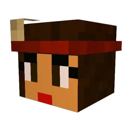 jmarief Minecraft avatar head, 3D render