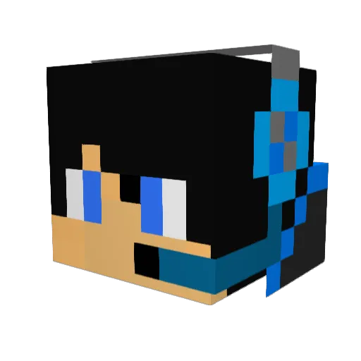 jmb28 Minecraft avatar head, 3D render