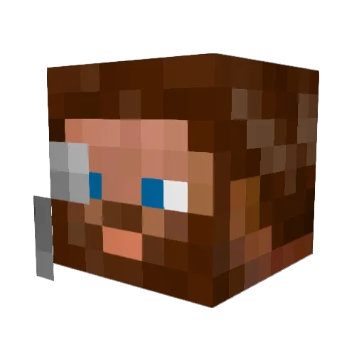 jmbamber Minecraft avatar head, 3D render