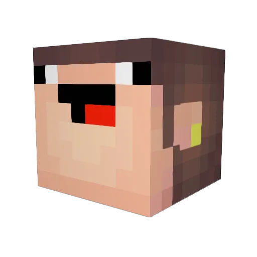 jmcdoo Minecraft avatar head, 3D render