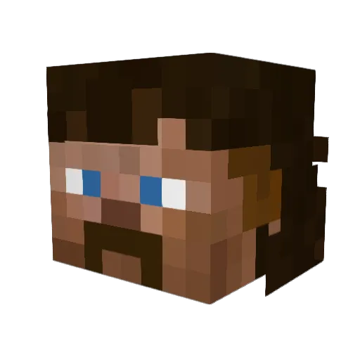 jmci Minecraft avatar head, 3D render