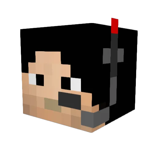 jmdaddy Minecraft avatar head, 3D render