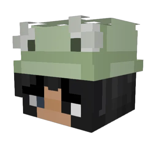 jmelr Minecraft avatar head, 3D render