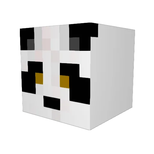 jmenghini Minecraft avatar head, 3D render
