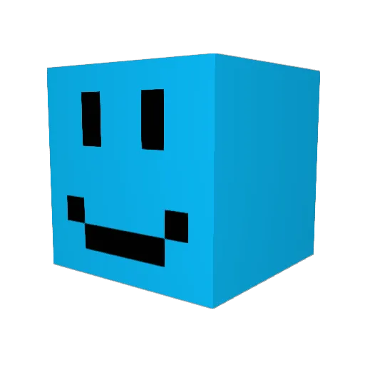 jmetzzz Minecraft avatar head, 3D render