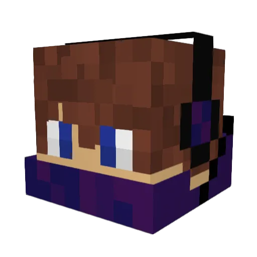 jmikos Minecraft avatar head, 3D render