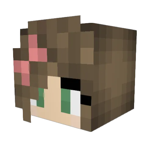 jminikes Minecraft avatar head, 3D render