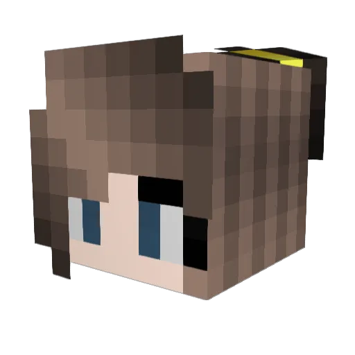 jmiraya Minecraft avatar head, 3D render