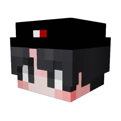 jmizo Minecraft avatar head, 3D render
