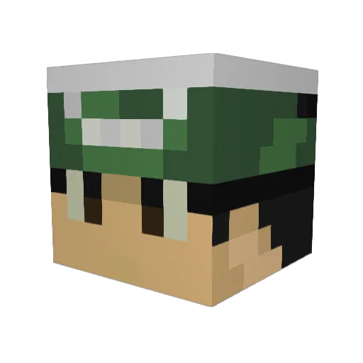 jmjones13 Minecraft avatar head, 3D render