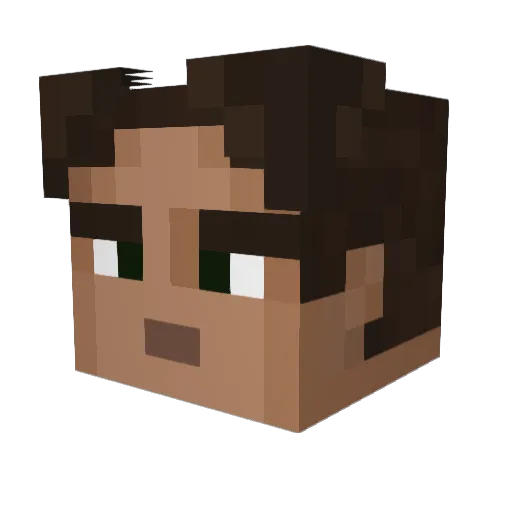 jmlima44 Minecraft avatar head, 3D render