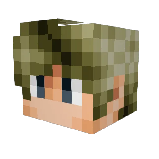jmmy1010 Minecraft avatar head, 3D render