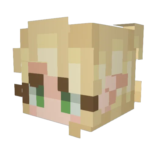 jmonkey15 Minecraft avatar head, 3D render