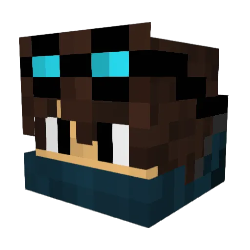 jmsherndon Minecraft avatar head, 3D render