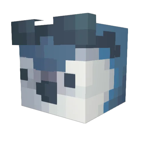 jmsnvr Minecraft avatar head, 3D render