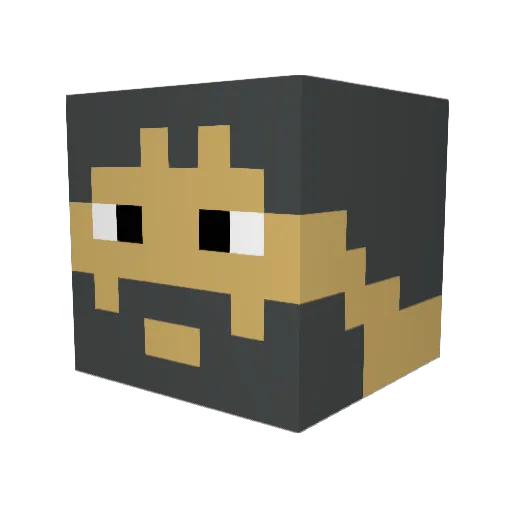 jmtr Minecraft avatar head, 3D render